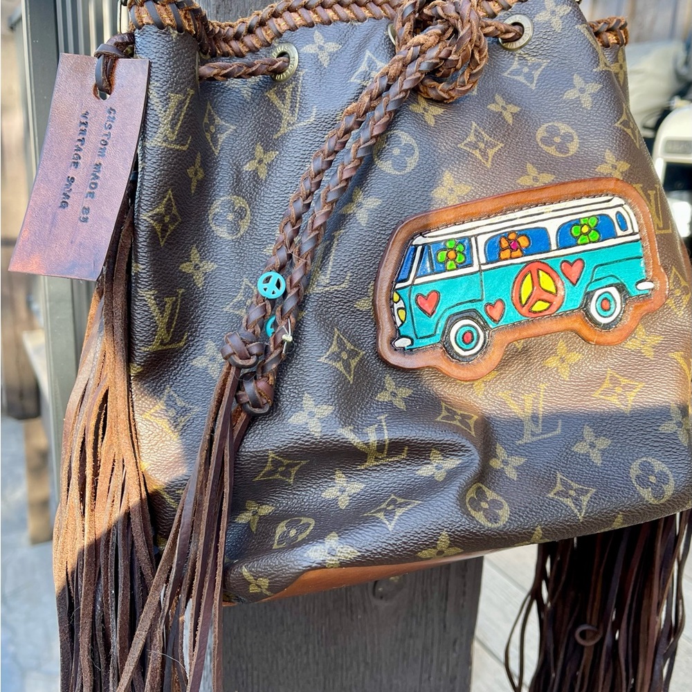 Authentic vintage Louis Vuitton handbag, upcycled.